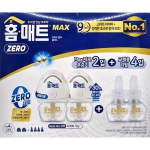 홈매트제로 max 훈증기2개입+교체용리필4개입 셋트