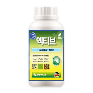 코리아아그로 엑티브 500ml 뿌리발근제 구근 비대 생육활성제 식물영양제 뿌리활착 4종복합비료