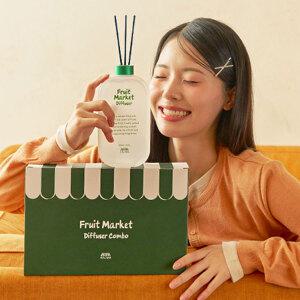 에이로마 후르츠마켓 디퓨저 550ml 2개입 선물세트 실내방향제 스윗어바이트