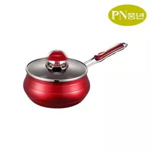 PN 코팅 편수냄비 16cm / 포시아 레드 이유식 밀크팬 스텐 멀티팟 라면 소스