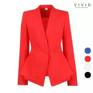 [비비드 시크릿가너]VIVID HIT 88까지 여성 노카라 쿨스판 정장자켓