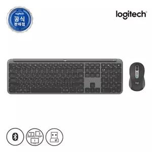 로지텍코리아 공식 시그니처 MK950 콤보 슬림 무선 키보드 마우스 세트 그라파이트(블랙)