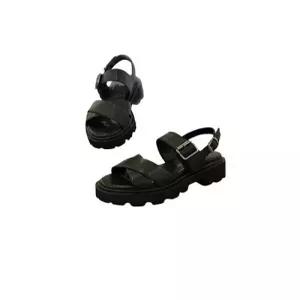[세라] 이중 경량 청키 아웃솔 5cm 소가죽 스트랩 여성 컴포트 쿠션 키높이 샌들 c24s505 (P003218691)