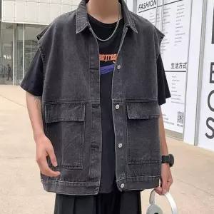 남성 빈티지 캐주얼 루즈핏 조끼 남성양털조끼 DMS-VEA-Q4262963