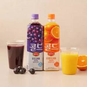 델몬트 콜드 오렌지+포도100% 900ml*2입