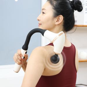 김수자 효도손 커브 마사지기 플러스 종아리 승모근 전동 핸디 안마기 무선 충전식 핸디형 휴대용 진동 마사지건 목 어깨 등 허리 손 발 다리 발 뒷목 근육 지압 미니 맛사지 가정용 전기 소형 마사지기계 KCM-7525