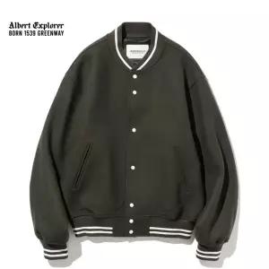 [유니폼브릿지]varsity jacket forest
