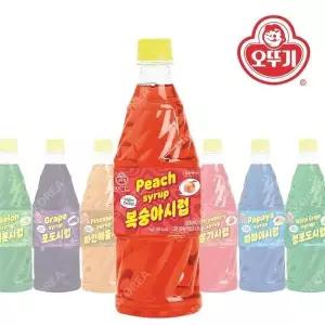 오뚜기 복숭아시럽 1kg 슬러시 원액 음료