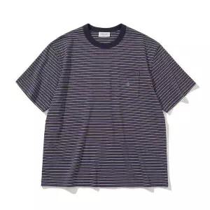 [유니폼브릿지]UBC stripe pocket s/s tee navy