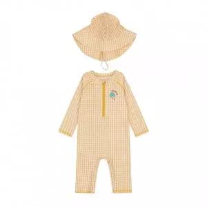 [더센트럴] 아가방 여름 소프트체크올인원수영복(모자)(YELLOW)01S056002