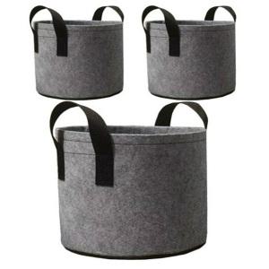 비욘드해밀 식물 부직포 화분, 그레이, 40L(40 x 30 cm), 3개