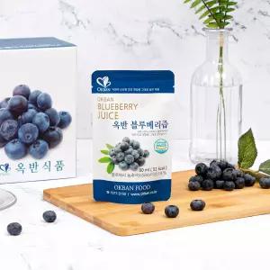 옥반식품 블루베리즙 블루베리 주스 80ml x 30포 x 1박스(총 30포)