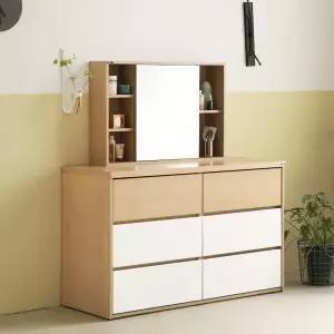 [아트박스]/인터데코 화장대서랍장 120cm (3단서랍장+수납거울) DO1708T