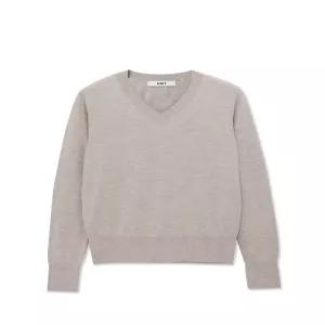 캐시미어 블렌디드 베이직 아네모네 브이넥 풀오버 (UFKKVN321N-BEIGE)