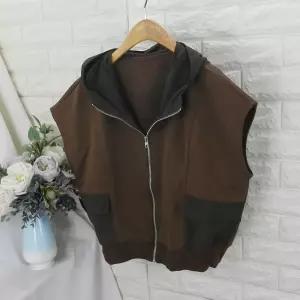lss직기배색후드조끼VOT가을조끼,후드조끼,박스조끼,배색조끼,지퍼조끼