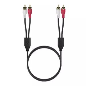 2RCA MM케이블 오디오앰프연결용 숫놈 RCA2선 오디오잭 50cm