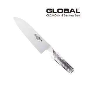 [정품] 글로벌나이프 G-46 산토쿠 나이프 만능 인생칼, 평생AS 18cm