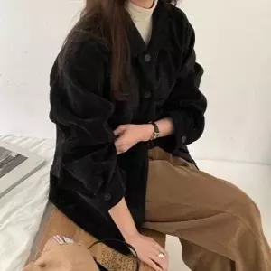 [제이0]골덴 코듀로이 카라 긴팔 자켓