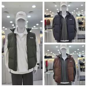 와펜 하이넥 숏패딩 베스트 BA254VT001