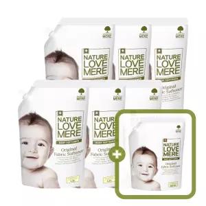 네이쳐러브메레 아기섬유유연제 리필형 1300ml 6팩 [GIFT] 오리지널향 유연제 리필 850ml 1팩