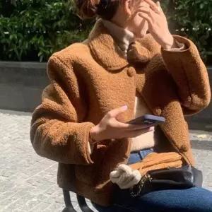 [제이0](안감퍼)둥근 카라 퍼 뽀글이 긴팔 점퍼