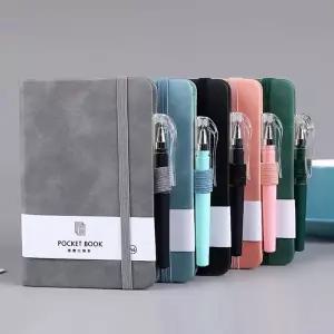 스마트 포켓 밴드형 다이어리 수첩 펜 세트 4color