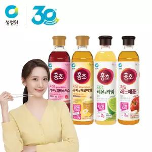 청정원 저당홍초 900ml 4종 (석류히비스커스,유자캐모마일,레드애플,레몬라임) 2개 골라담기