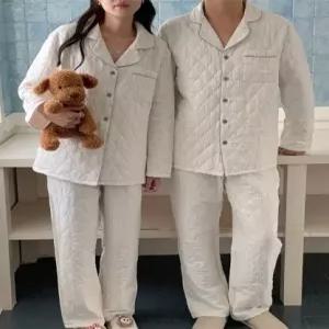 [제이0]1+1 네오 커플 수면 잠옷 파자마 세트
