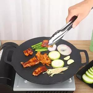 캠핑 그리들 그릴팬 고기 불판 가마솥 무쇠 솥뚜껑 바베큐 그릴 인덕션 겸용 38cm K740