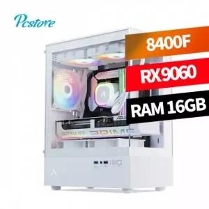 피씨스토어 월간 베스트 게이밍PC 8400F RX 9060 라라랜드 (16GB, M.2 500GB)