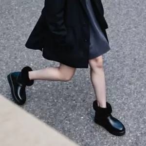 (스타일하우스)방한화 털신발 운동화 심플 숏 털부츠
