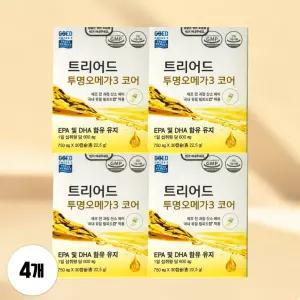 셀로닉스 트리어드 투명오메가3 코어 30캡슐 4박스