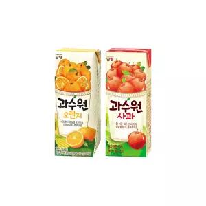 남양 과수원 사과12팩+오렌지12팩/사무실간식/팩주스/무배