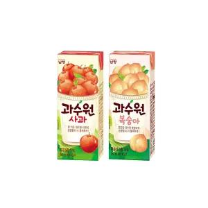 남양 과수원 복숭아12팩+사과12팩/사무실간식/팩주스/무배