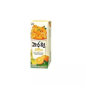 남양 과수원 오렌지 190mlx24팩/사무실간식/팩주스/무배