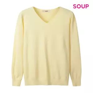 [롯데백화점]SOUP 데일리 심플 V넥 니트 S62LK08