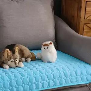 쿨매트 아이스 쿨링 냉수매트 여름 대자리 반려동물 코코펫 애견 60x50cm블루