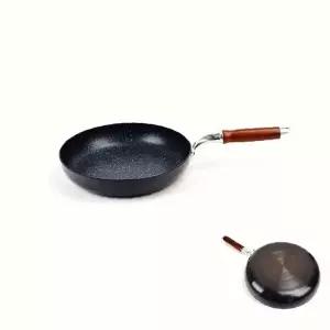후라이팬 프라이팬 28cm 업소용 우드 손잡이 경질 생선