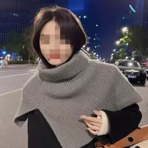 넥워머 머플러 목도리 겨울 숄 겸용 방한 페이크 목폴라 보온 풀오버 여성
