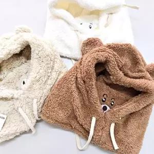 넥워머 머플러 목도리 겨울 바라클라바 큐트 곰돌이 후드 여자