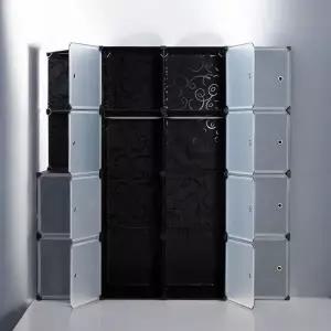 행거 옷장 옷걸이 게더릭 DIY 복합 선반 수납장 140x140cm Type2