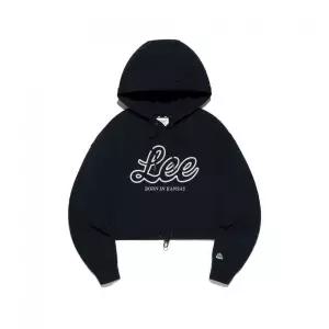 리 LEE 우먼 유니온 로고 크롭 후드 네이비 LE2501HD60NA 297393