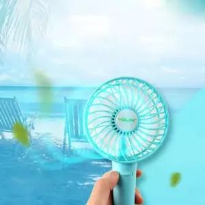 선풍기 냉풍기 써큘레이터 Coms USB 90mm 토네이도 그립형 블루 손선풍기