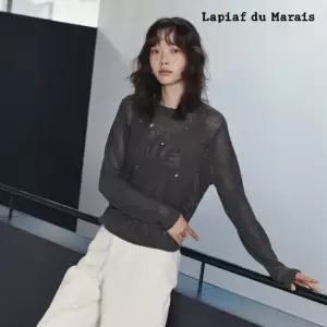 라삐아프 26SS 레터링 크로쉐 니트 1종