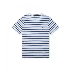 폴로랄프로렌 POLO RALPH LAUREN 5%커스텀 슬림핏 스트라이프 저지 티셔츠-블루 981104