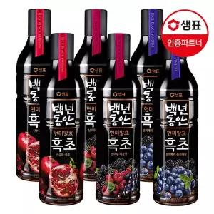 샘표 백년동안 흑초 3종 900ml 6병세트 /블루베리/복분자/석류 206930 {MH}