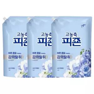 피죤 섬유유연제 오션후레쉬 리필 1.6L 3개