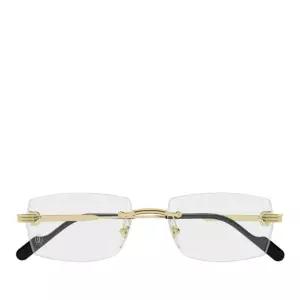 림리스 메탈 브리지 안경테 CT0578O 001 GOLD GOLD TRANSPARENT 55