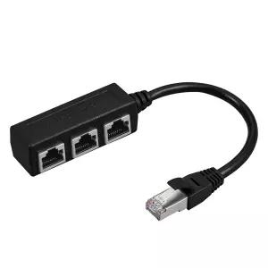 랜케이블 선택 분배기 3포트 UTP 랜선 RJ45 커플러 인터넷 통신 네트워크 연장 젠더