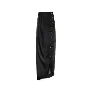 어웨이크 모드 버튼 장식 미디 스커트 SS26S02UT02BLACK TP452622887